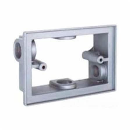 Tool Electrical Box Hardware, 1 Gang, Die-Cast Metal, Outlet Box Type TO2630395